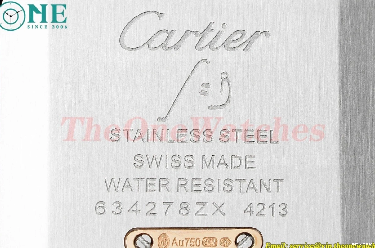 Silver Dumont Santos RG Blue AF Dial Quartz LE 1222